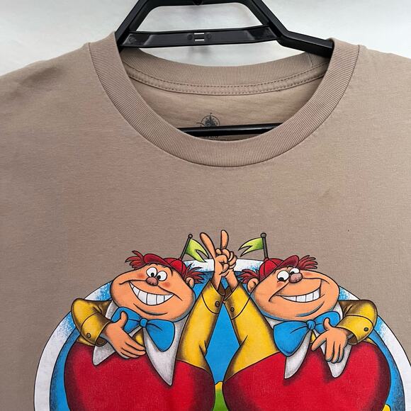 DISNEY Alice in Wonderland T-Shirt Womens Large Mushroom Be Kind Twee Goblin - Picture 2 of 10